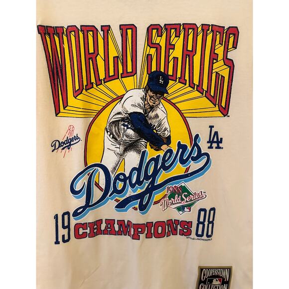 MLB Dodgers 1988 World Series T-shirt, size small - Picture 2 of 5